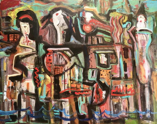 SAVING DEMOCRACY SERIES: CHILDREN OF WAR by Christine Sharp, Painting for Sale on Singulart