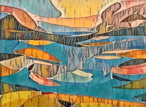 GOLD CREEK by Christine Sharp, 인쇄 for Sale on Singulart