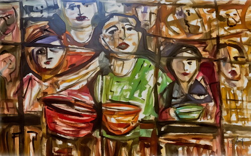 CHILDREN OF WAR: GAZA di Christine Sharp, Pittura in vendita su Singulart