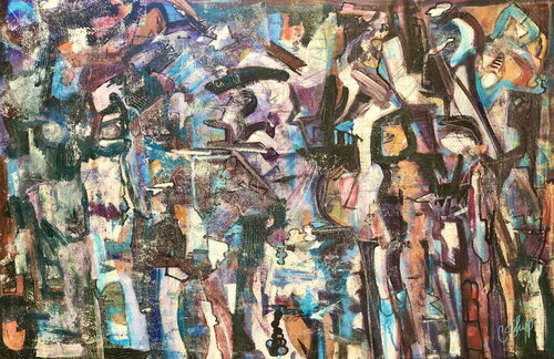 FIGHT OR FLIGHT: SAVING DEMOCRACY SERIES van Christine Sharp, Schilderij te koop op Singulart