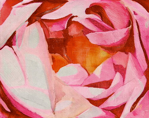 PINK ROSE par Christine Sharp, Édition en vente sur Singulart
