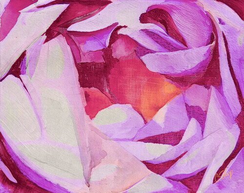 PURPLE ROSE par Christine Sharp, Édition en vente sur Singulart