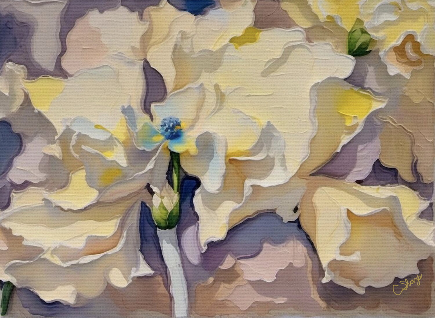 FLOWER POWER Christine Sharp Print for sale