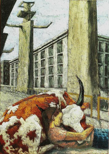 Sleeping with the Minotaur by Antonio Mele, Painting for Sale on Singulart