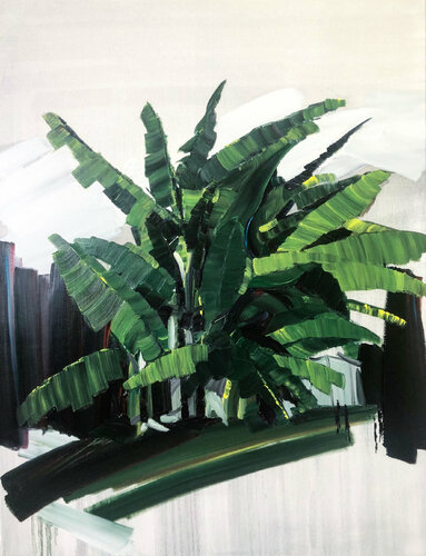 22.07.2020, Jardin des Plantes, 130x100cm,peinture à l'huile,2020 von Mengpei Liu, Malerei kaufen auf Singulart