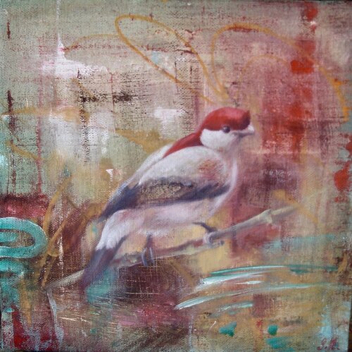 Little bird van Simona Marziani, Schilderij te koop op Singulart