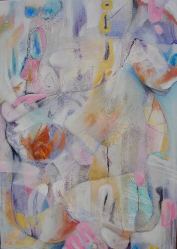 Fiori nel cammino van Simona Marziani, Schilderij te koop op Singulart