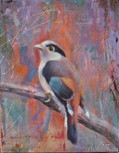 Little bird van Simona Marziani, Schilderij te koop op Singulart
