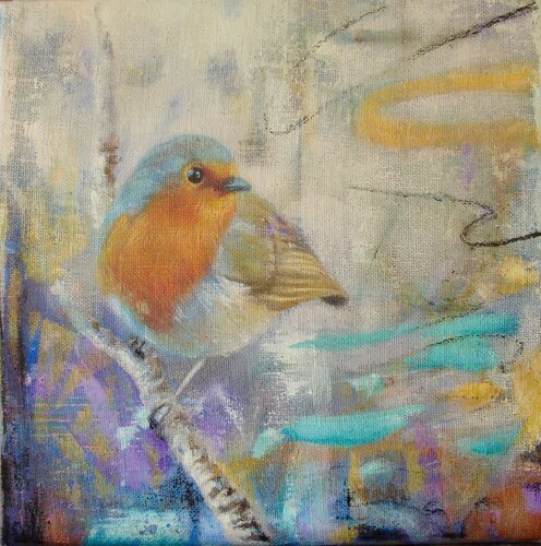 Little bird van Simona Marziani, Schilderij te koop op Singulart