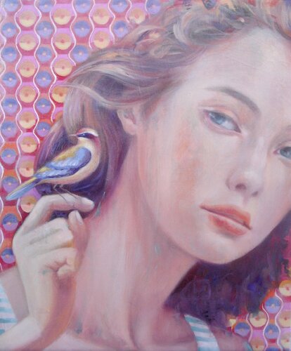 Where are you looking? Sense of sight. van Simona Marziani, Schilderij te koop op Singulart