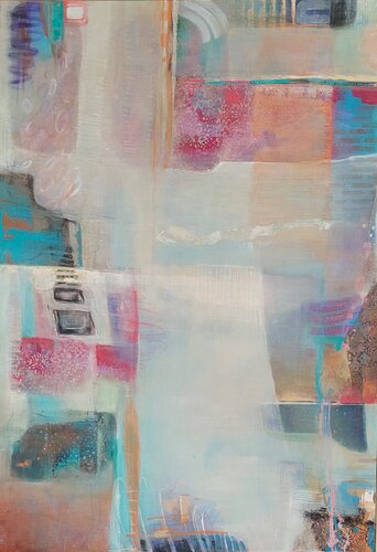 Abstract Series in blue di Simona Marziani, Pittura in vendita su Singulart