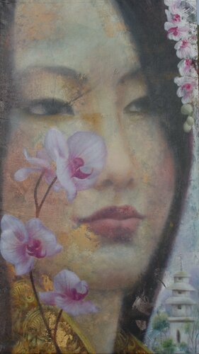 China Girl van Simona Marziani, Schilderij te koop op Singulart