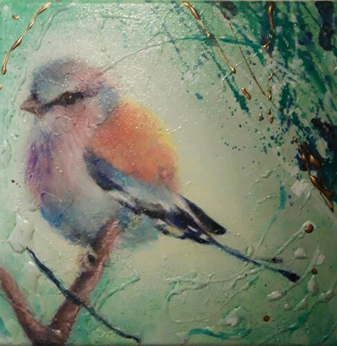 Little bird van Simona Marziani, Schilderij te koop op Singulart