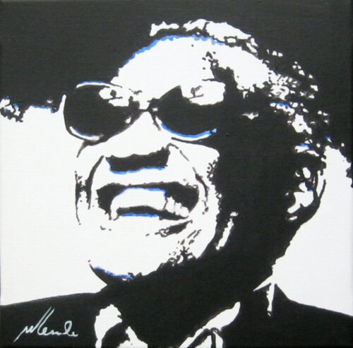 PR 46 Ray Charles di Willi Lemke, Pittura in vendita su Singulart