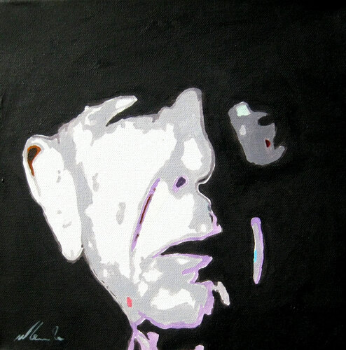 PR 14 Leonhard Cohen von Willi Lemke, Malerei kaufen auf Singulart