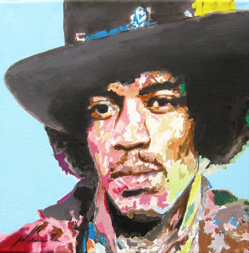PR 68 Jimi Hendrix von Willi Lemke, Malerei kaufen auf Singulart