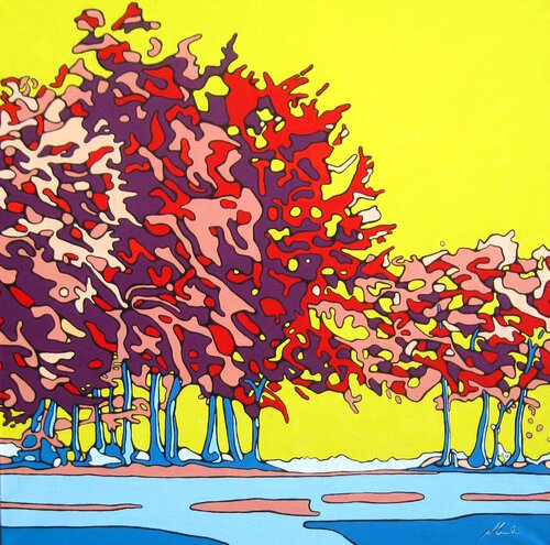 B 42 Bei Monschau by Willi Lemke, Painting for Sale on Singulart