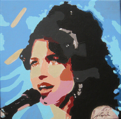 PR 98 Amy Winihouse van Willi Lemke, Schilderij te koop op Singulart