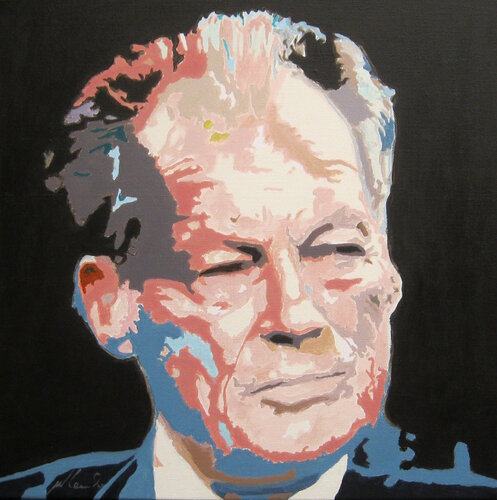 Willy Brandt by Willi Lemke, Painting for Sale on Singulart