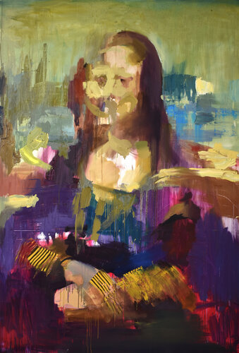 Mona Lisa di Akis Oulkeroglou, Pittura in vendita su Singulart