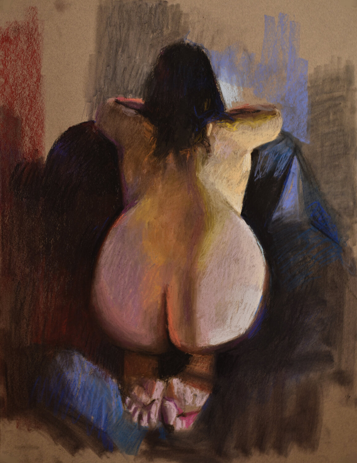 posa con gessetti Akis Oulkeroglou
