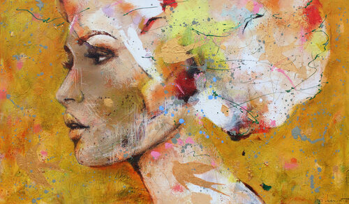 Swallow company di Ingeborg Herckenrath, Pittura in vendita su Singulart