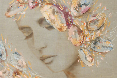 Bless (linnen) van Ingeborg Herckenrath, Schilderij te koop op Singulart