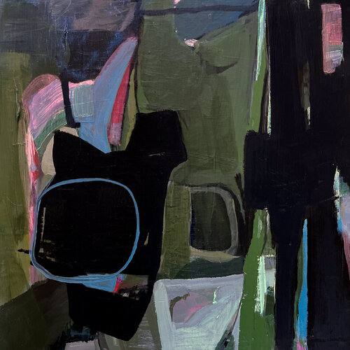 Green Encounter #1 van Irene Nelson, Schilderij te koop op Singulart