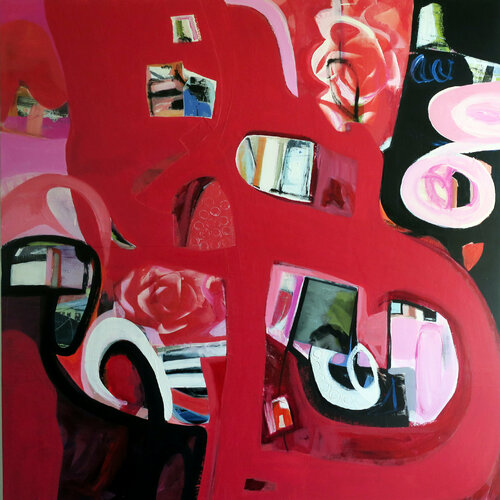 Rose Cactus van Irene Nelson, Schilderij te koop op Singulart