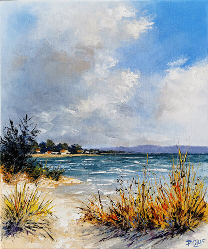 Allons a la plage van Pascal Clus, Schilderij te koop op Singulart
