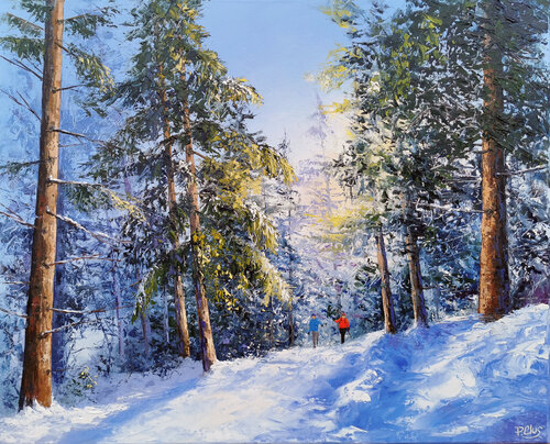 Promenade dans les Vosges by Pascal Clus, Painting for Sale on Singulart