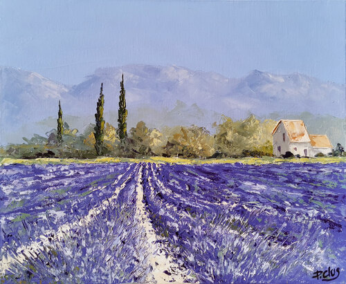 Lavandes di Pascal Clus, Pittura in vendita su Singulart
