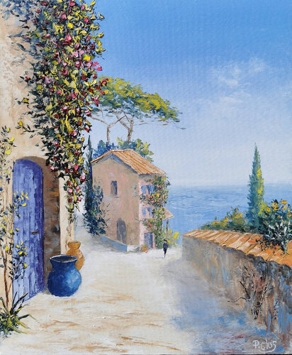 Pins parasols en Sardaigne van Pascal Clus, Schilderij te koop op Singulart