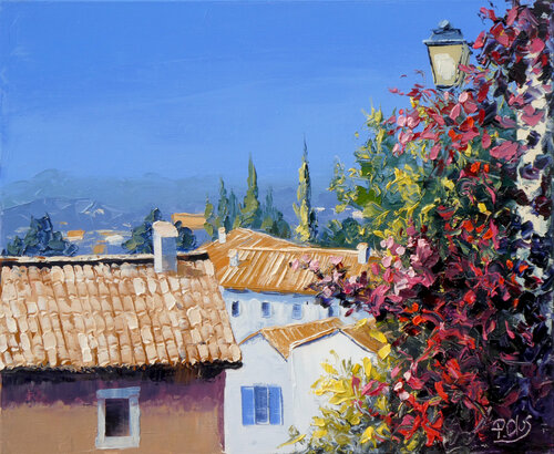 Ballade à Vaison la romaine by Pascal Clus, Painting for Sale on Singulart