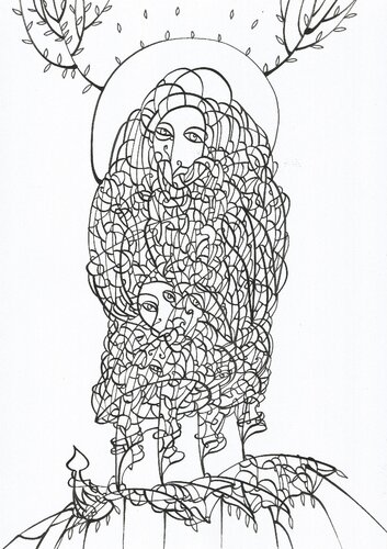 Wenn die Welt wieder atmet di Ira Repey, Disegno in vendita su Singulart