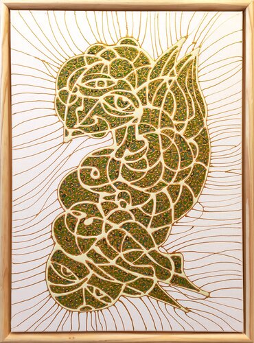 Grüner Engel 2 by Ira Repey, Painting for Sale on Singulart