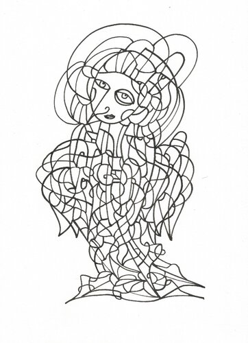 Lockere Zeichnung 1 van Ira Repey, Tekening te koop op Singulart