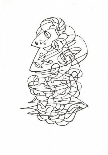 Lockere Zeichnung 4 van Ira Repey, Tekening te koop op Singulart