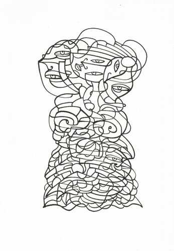 Lockere Zeichnung 5 de Ira Repey, Dibujo a la venta en Singulart