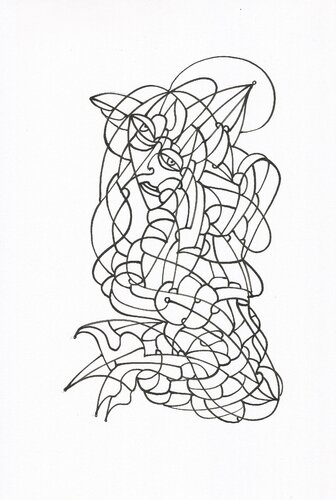 Lockere Zeichnung 9 van Ira Repey, Tekening te koop op Singulart