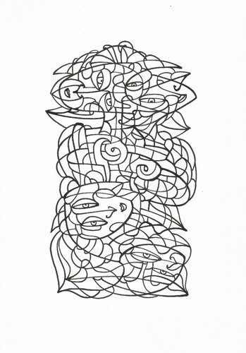 Lockere Zeichnung 20 par Ira Repey, Dessin en vente sur Singulart