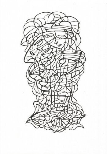 Bildmeditation 13 di Ira Repey, Disegno in vendita su Singulart