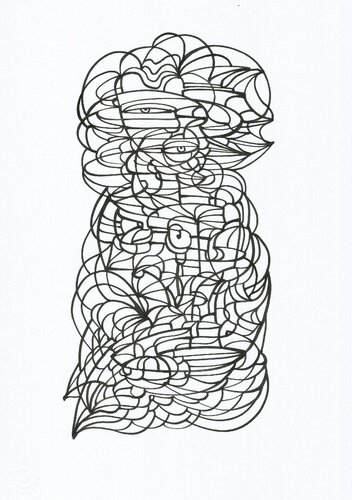 Tägliche Linien 6 van Ira Repey, Tekening te koop op Singulart