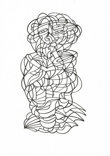 Tägliche Linien 7 van Ira Repey, Tekening te koop op Singulart