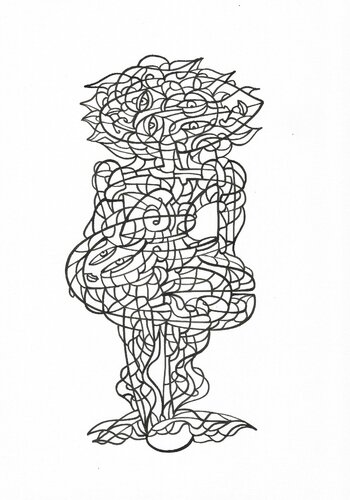 Tägliche Linien 12 van Ira Repey, Tekening te koop op Singulart