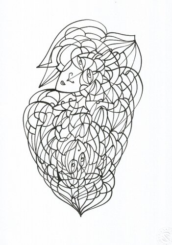 Tägliche Linien 14 van Ira Repey, Tekening te koop op Singulart
