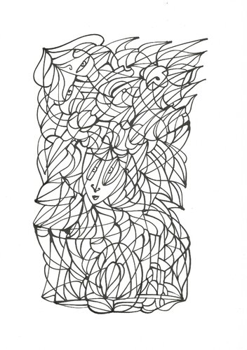 Tägliche Linien 15 van Ira Repey, Tekening te koop op Singulart