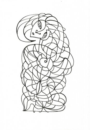 Tägliche Linien 20 van Ira Repey, Tekening te koop op Singulart