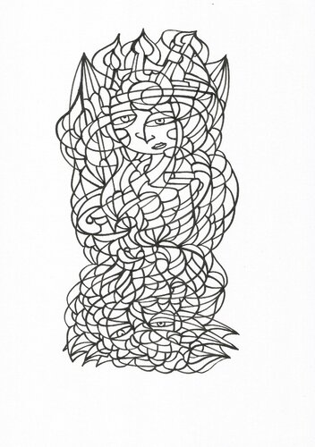 Tägliche Linien 23 van Ira Repey, Tekening te koop op Singulart