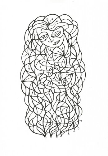 Tägliche Linien 24 van Ira Repey, Tekening te koop op Singulart